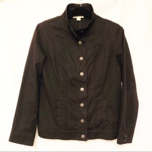 Coldwater creek brown snap front jacket